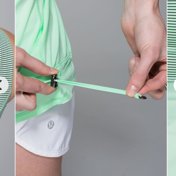 Lululemon Tank Top "Take Me" with Pull-tie Bottom String Sz 10 - Picture 3 of 12